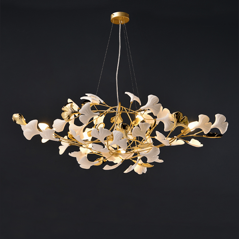 Modern Ceramic Ginkgo Chandelier - 47.24" LJoyfuzzy