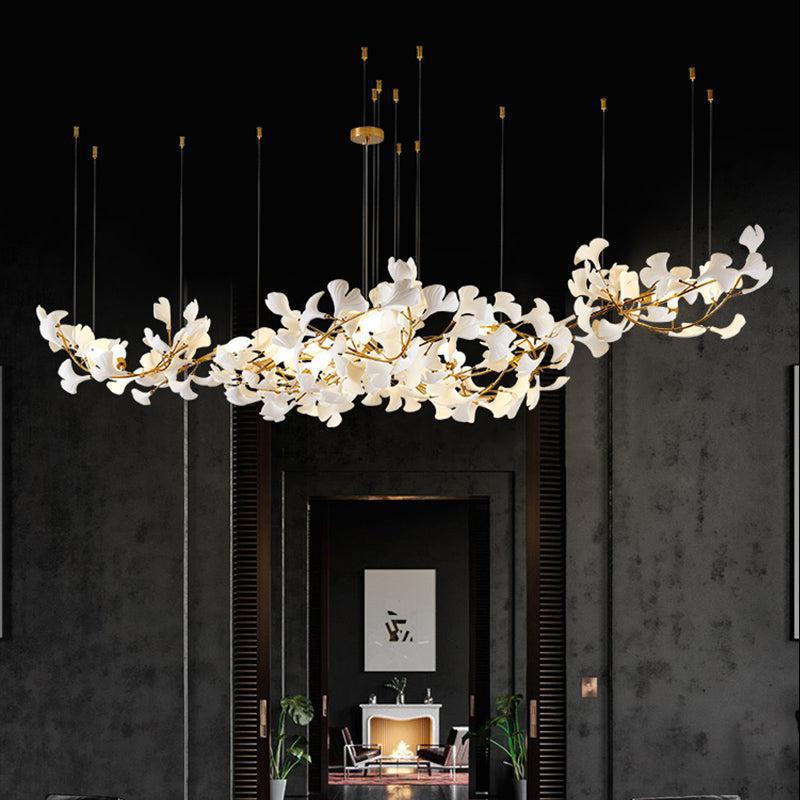 Modern Creative Ginkgo Linear Chandelier - 78.7" LJoyfuzzy