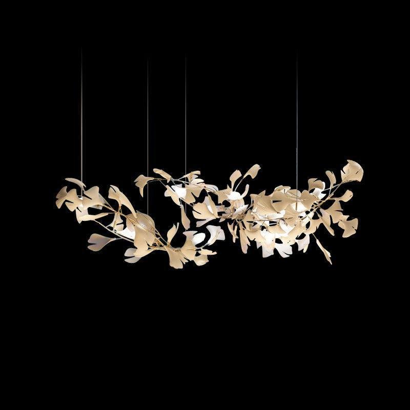 Modern Creative Ginkgo Linear Chandelier - 59" LJoyfuzzy