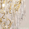 Modern Crystal Droplet Branch Staircase Chandelier - DIAMETER 100 CM（39.3IN） X HEIGHT 135 CM（53 IN）Joyfuzzy