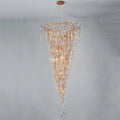 Modern Crystal Droplet Branch Staircase Chandelier - DIAMETER 100 CM（39.3IN） X HEIGHT 135 CM（53 IN）Joyfuzzy