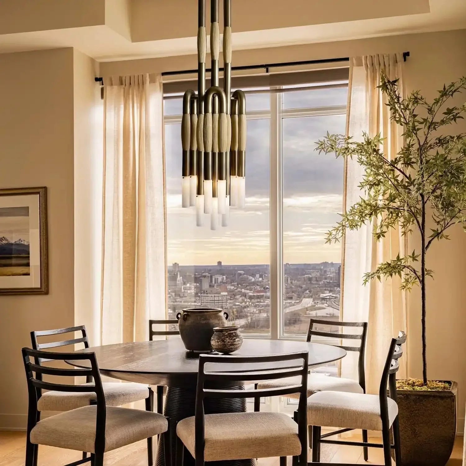 Modern Heritage Horsehair 9 - Light Pendant Unique Luxury Light Fixture - Joyfuzzy