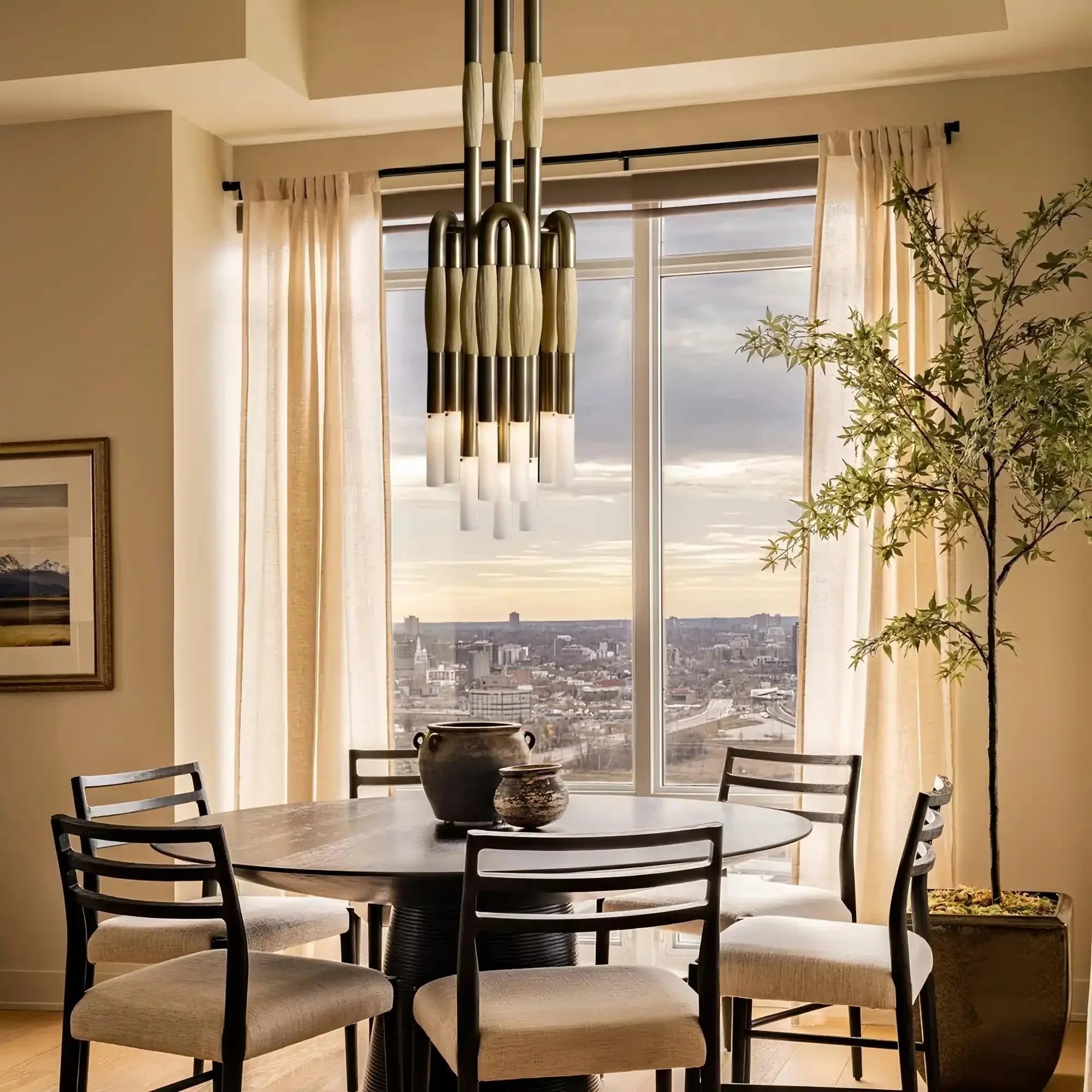 Modern Heritage Horsehair 9 - Light Pendant Unique Luxury Light Fixture - Joyfuzzy