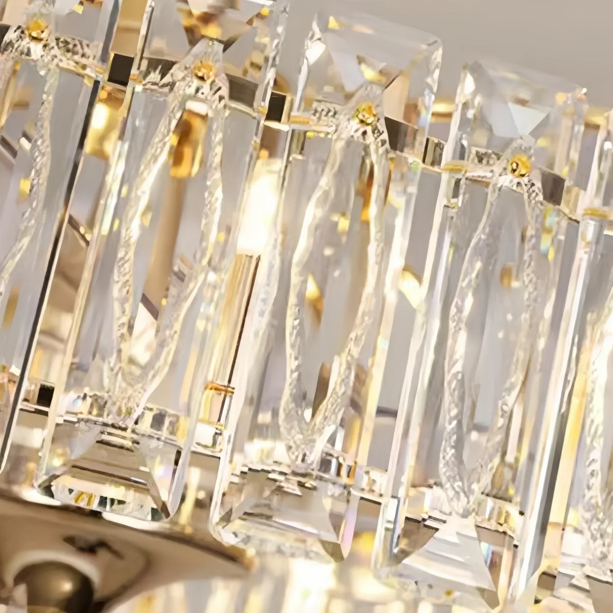 Modern Invisible Blade Fan Light Crystal Chandelier for Living/Dining Room/Bedroom-