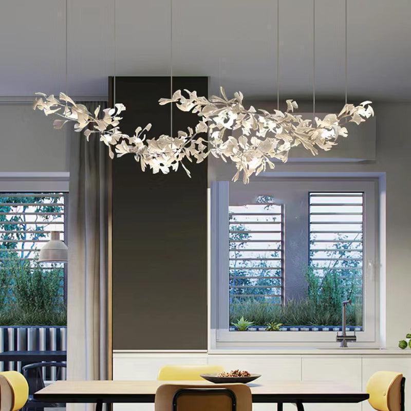 Modern Porcelain Ginkgo Branch Chandelier - 78.8"LJoyfuzzy