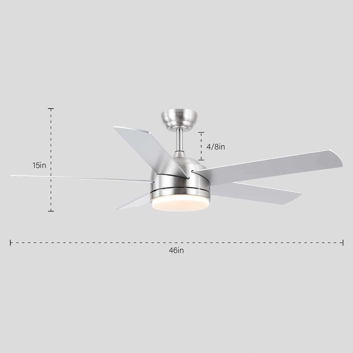 Modern Recessed Ceiling Fan Light - Joyfuzzy