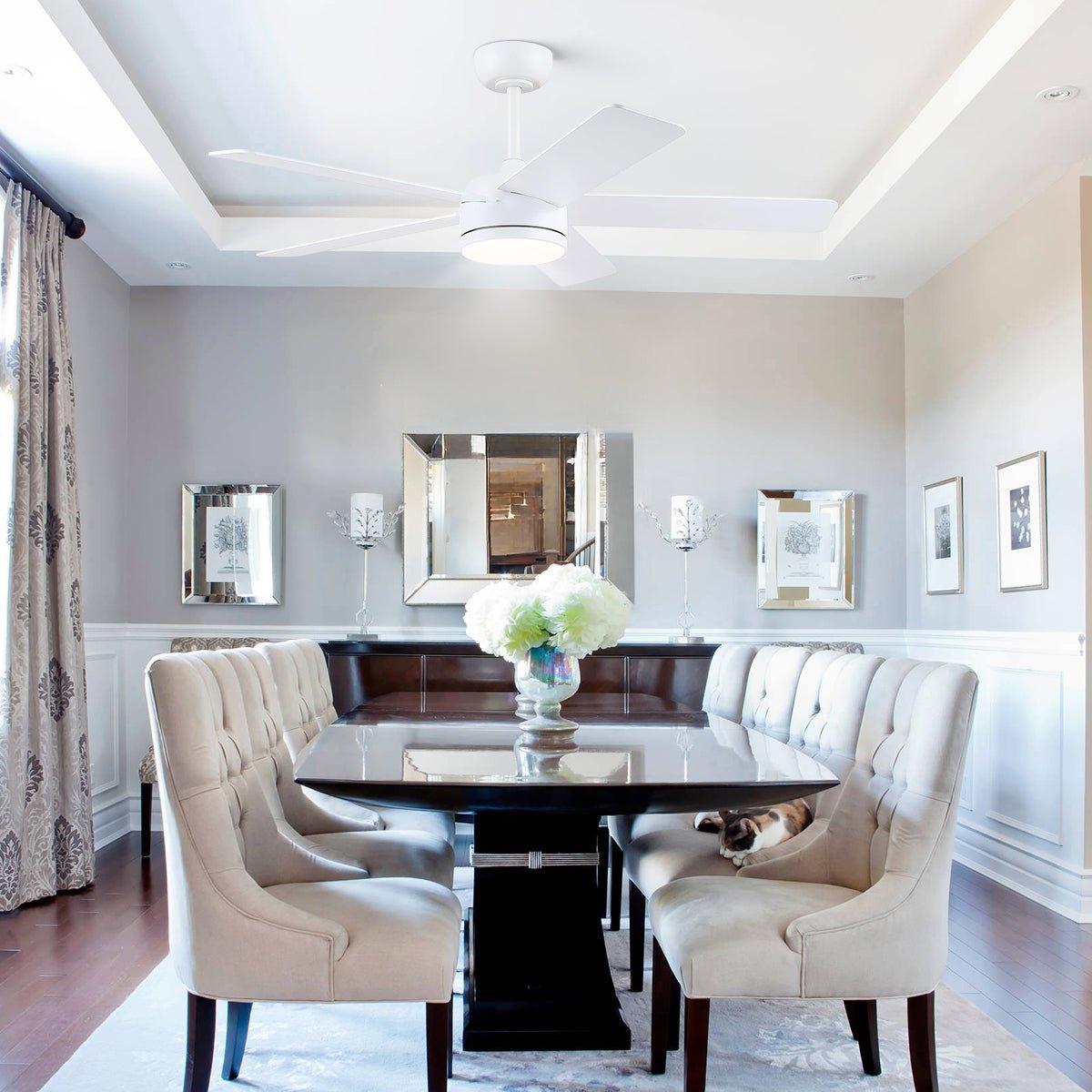 Modern Recessed Ceiling Fan Light - Joyfuzzy