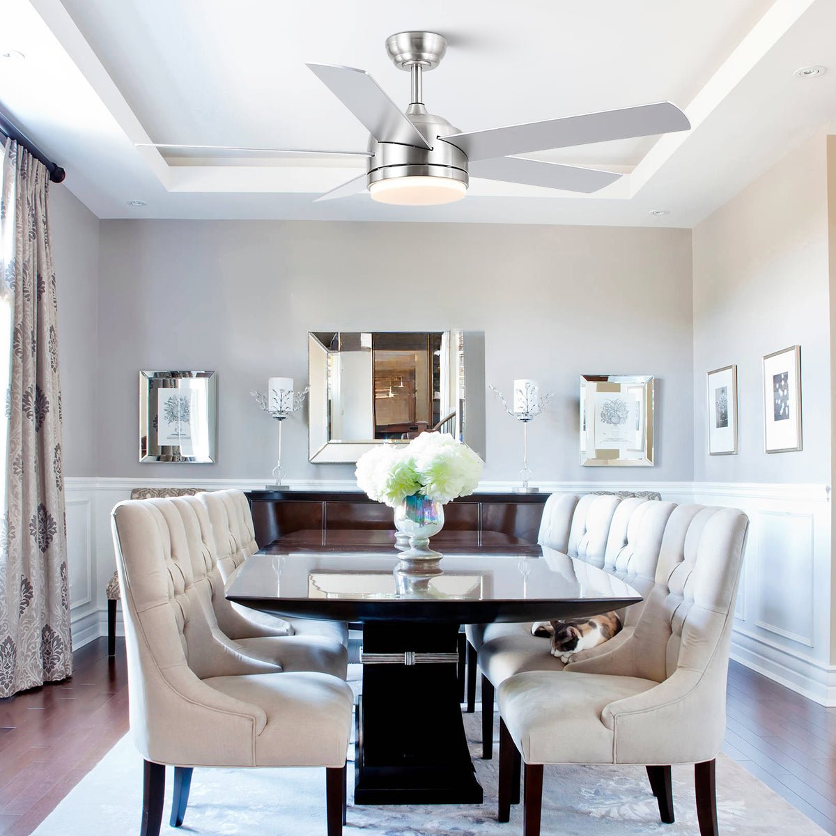 Modern Recessed Ceiling Fan Light - Joyfuzzy