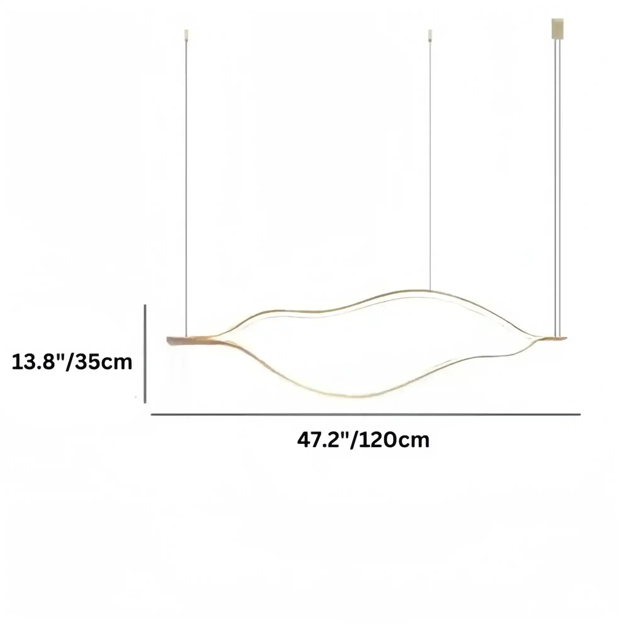 Modern Simple Aluminum Waving Chandelier - Joyfuzzy