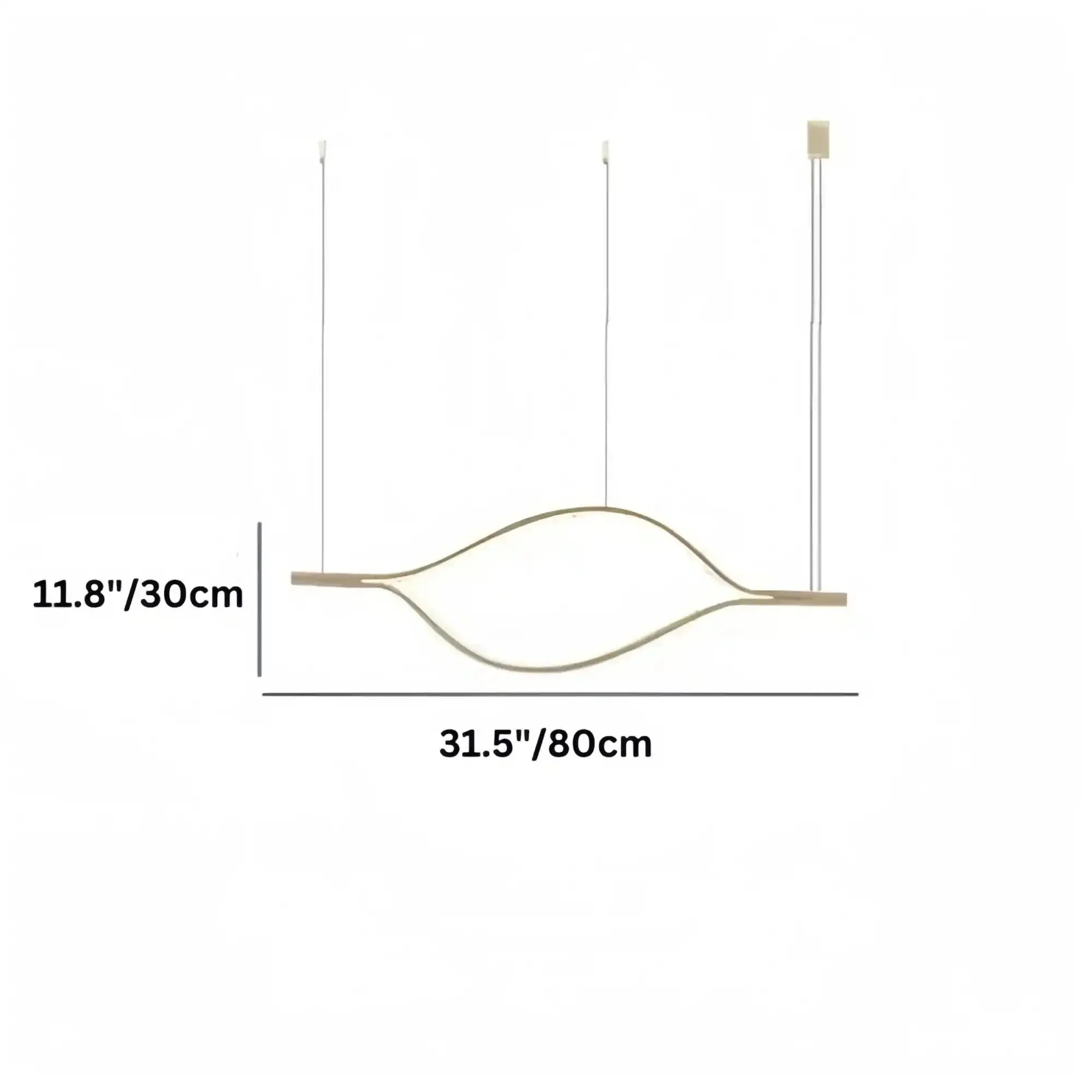 Modern Simple Aluminum Waving Chandelier - Joyfuzzy