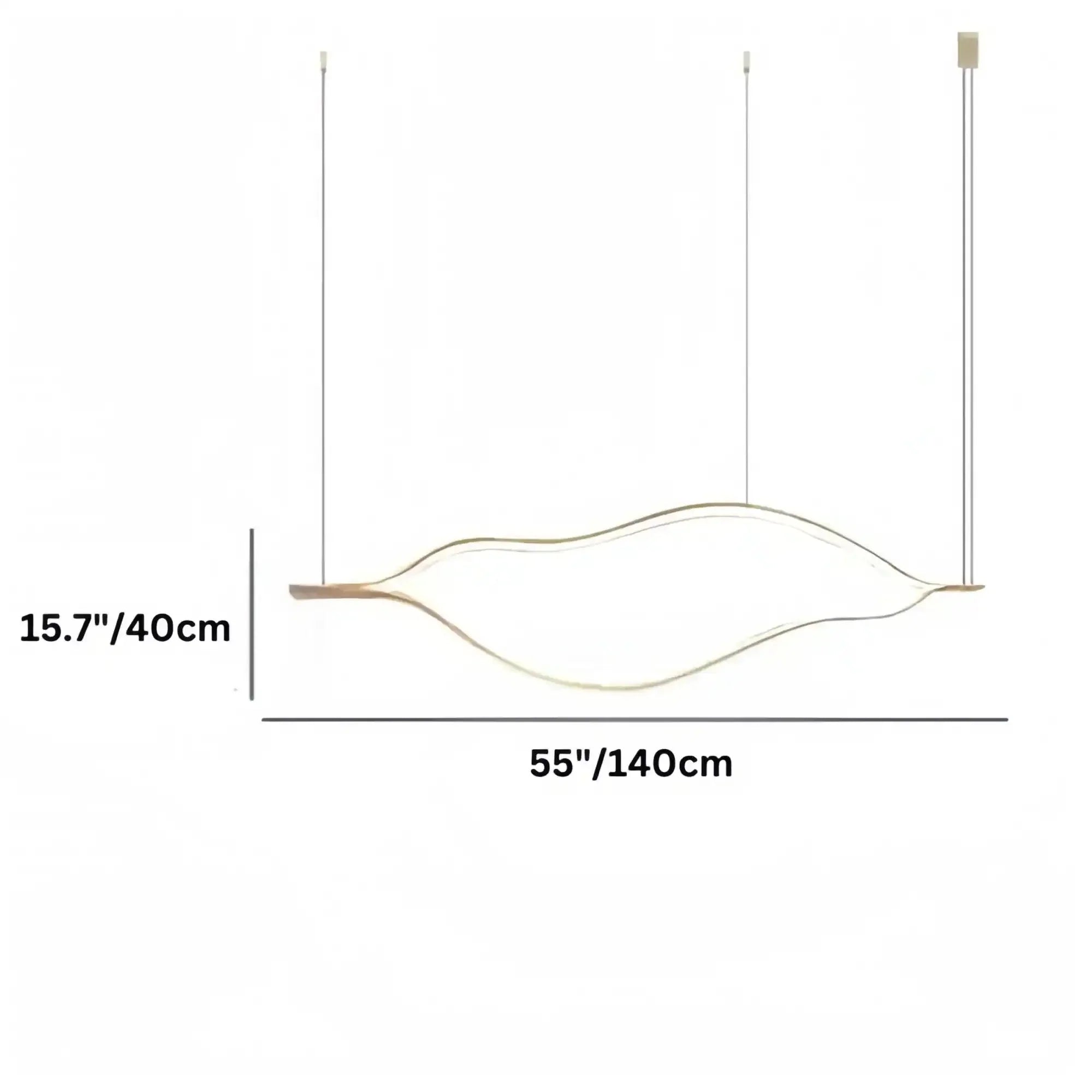 Modern Simple Aluminum Waving Chandelier - Joyfuzzy