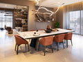 Modern Simple Brass Waving Chandelier for Living/Dining Room/Kitchen Island - L31.5