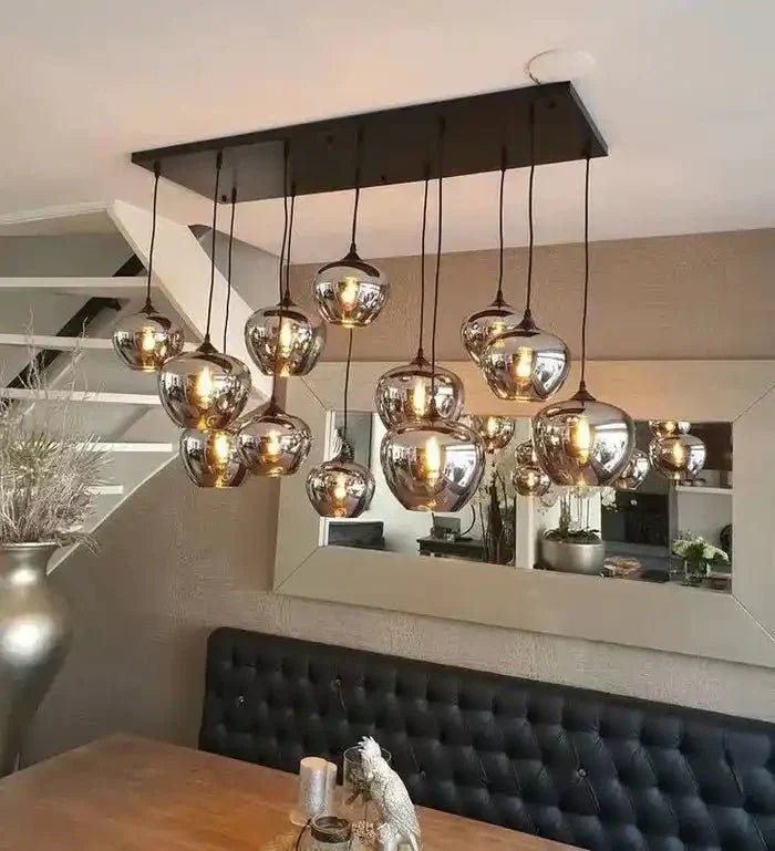 Modern Smoke Gray Glass Lamp Designer Chandelier - Joyfuzzy