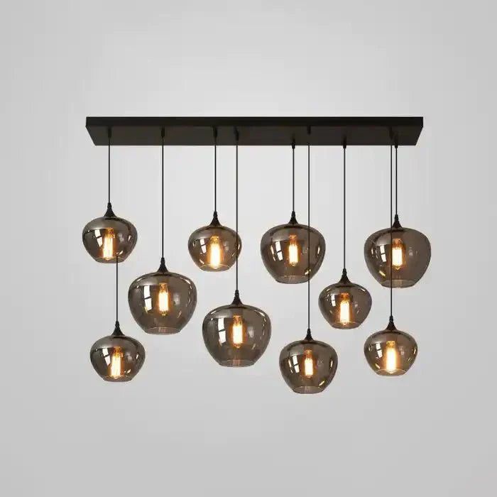 Modern Smoke Gray Glass Lamp Designer Chandelier - Joyfuzzy