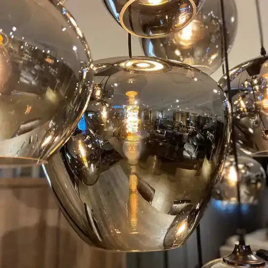 Modern Smoke Gray Glass Lamp Designer Chandelier - Joyfuzzy
