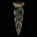 Modern Stair Light Foyer Staircase Hall Ceiling Lamps Spiral Stair Chandelier Crystal Droplight Luxury Hall Decoration Lights - 18 lights / D15.7