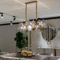 Modern Wine Glass Shape Chandelier Italian Light Luxury Light Fixture for Dining Room/Living Room - Linear/L31.5