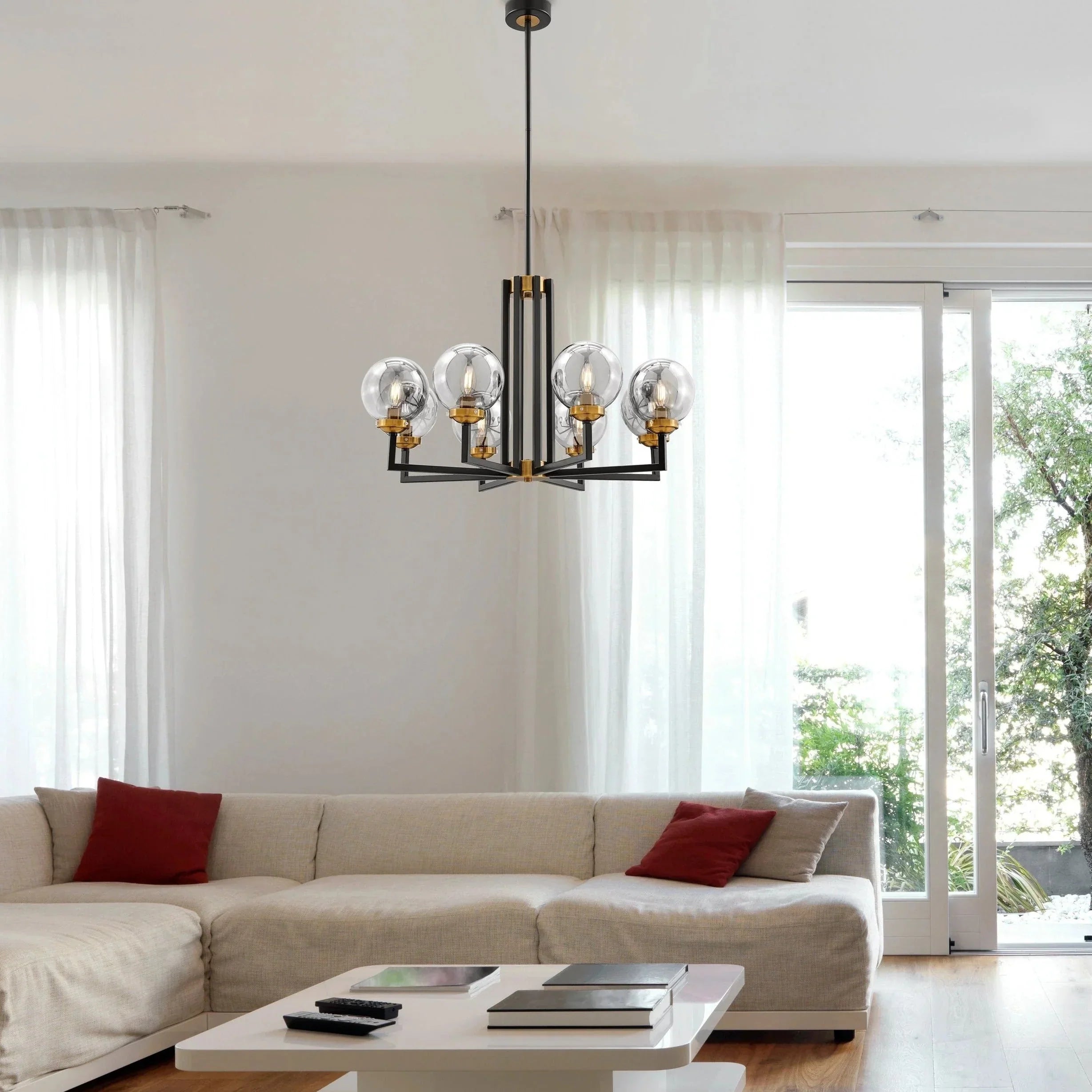 Monachopsis Large Gold & Black Chandelier - Joyfuzzy