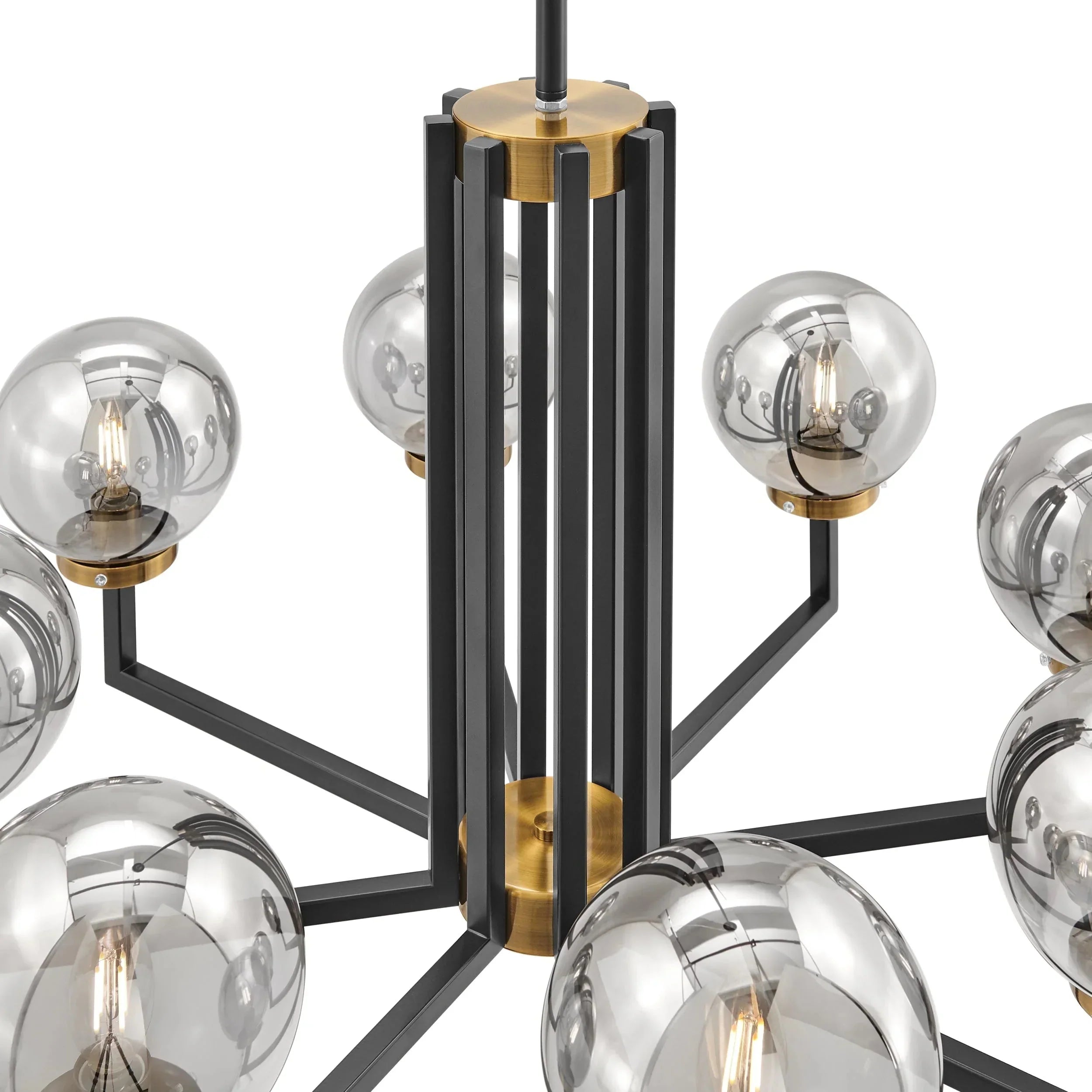 Monachopsis Large Gold & Black Chandelier - Joyfuzzy
