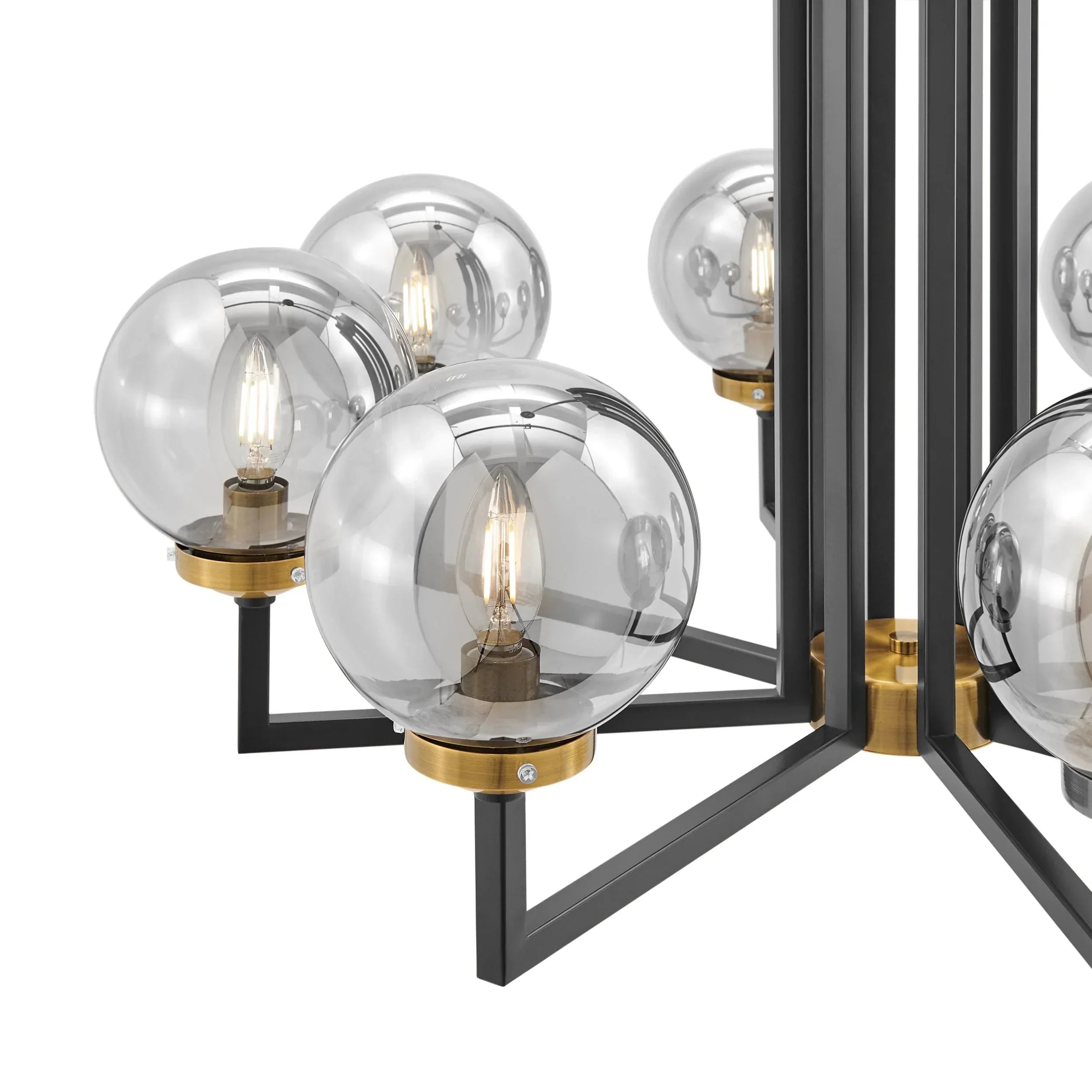 Monachopsis Large Gold & Black Chandelier - Joyfuzzy