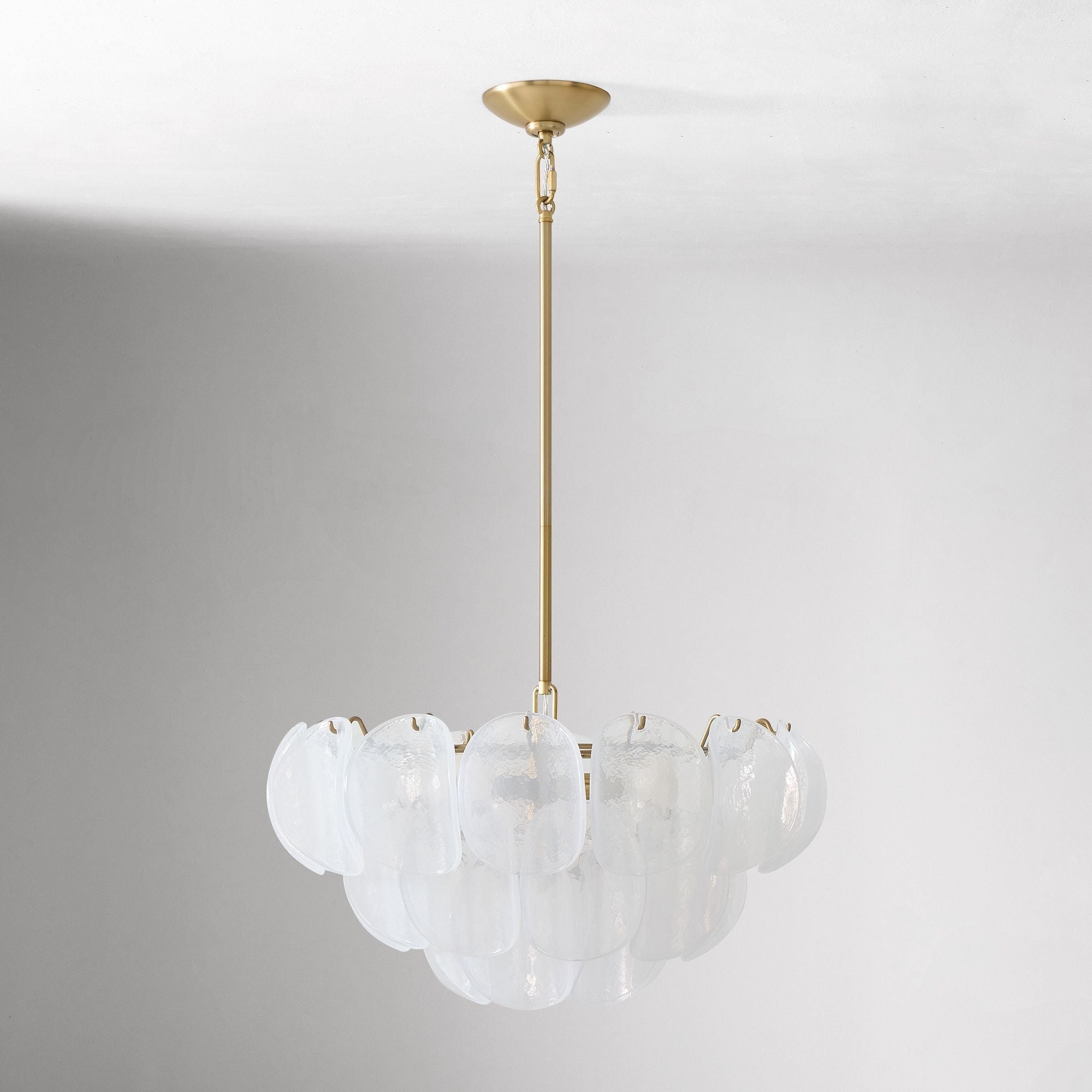 Murano Chandelier (22") White - Joyfuzzy