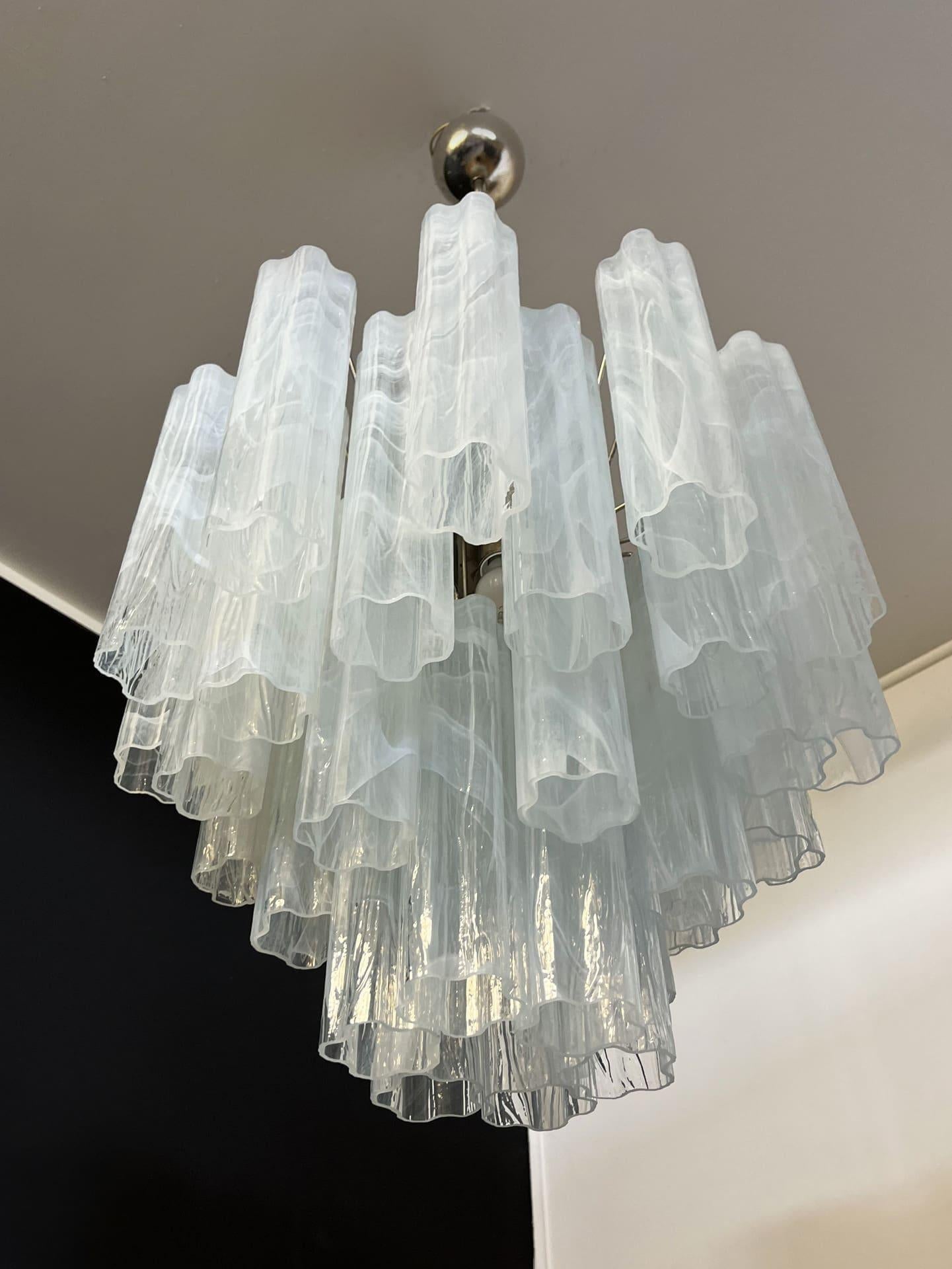 Murano Chandelier – 36 tubes – Alabaster white - Joyfuzzy