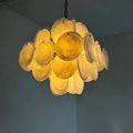 Murano Chandelier 36 White Disks - Joyfuzzy