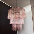 Murano Chandelier – 48 tubes – Alabaster Pink - Joyfuzzy