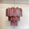 Murano Chandelier – 48 tubes – Alabaster Pink - Joyfuzzy