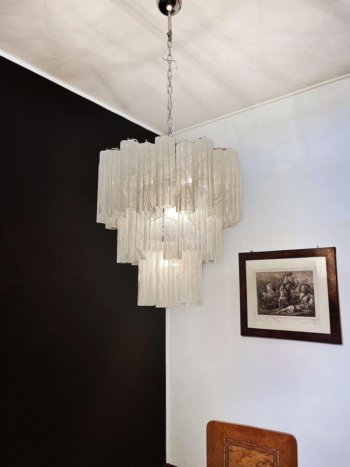 Murano Chandelier – 48 tubes – Alabaster White - Joyfuzzy