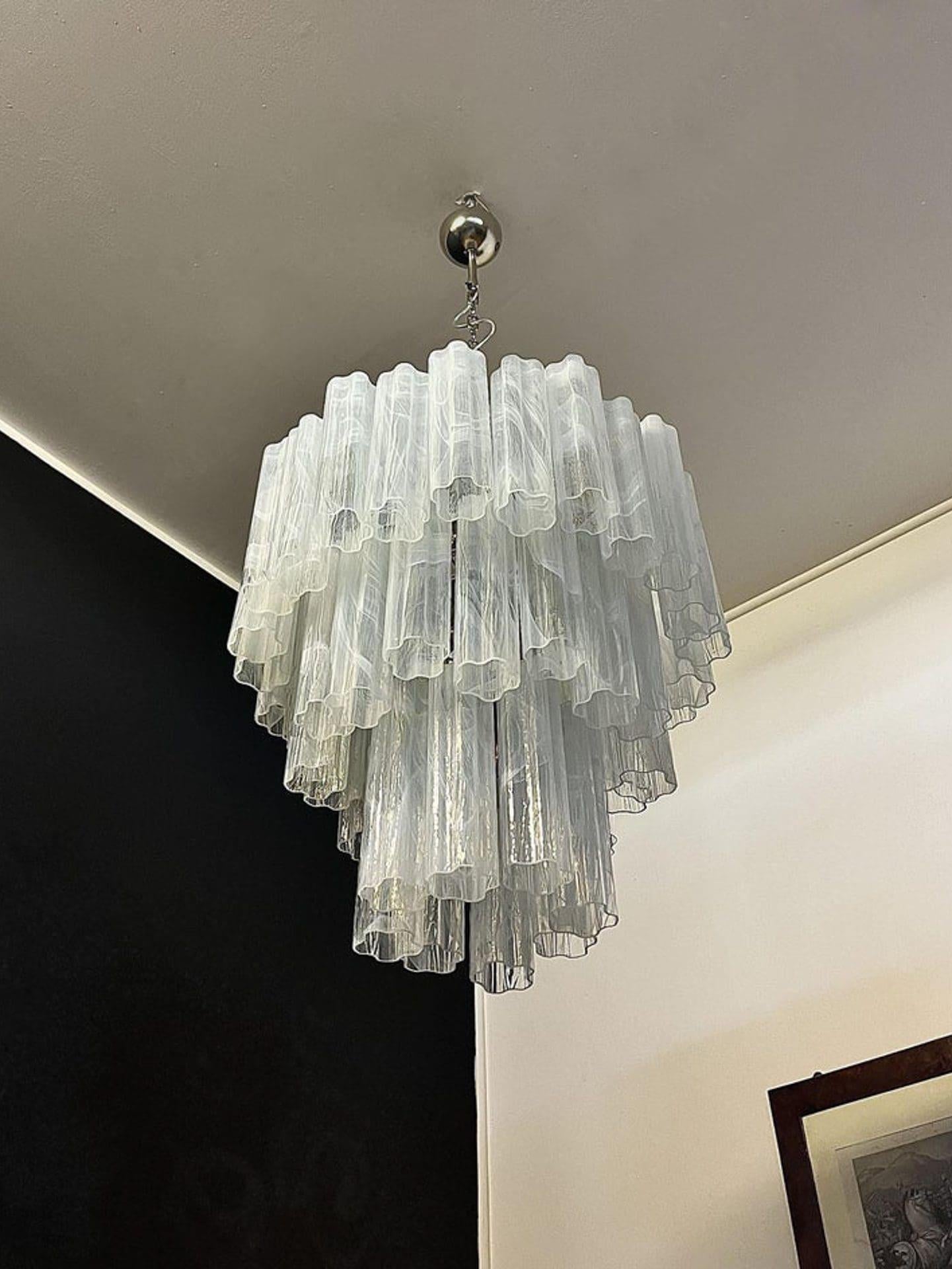 Murano Chandelier – 48 tubes – Alabaster White - Joyfuzzy