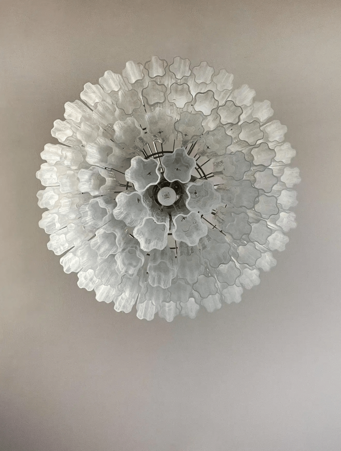 Murano Chandelier – 78 tubes – Alabaster white - Joyfuzzy