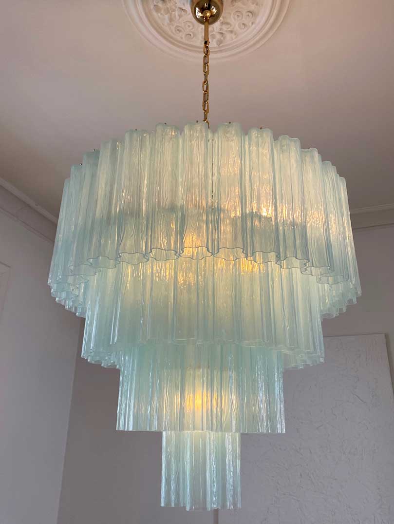 Murano Chandelier – 78 tubes – Opal - Joyfuzzy