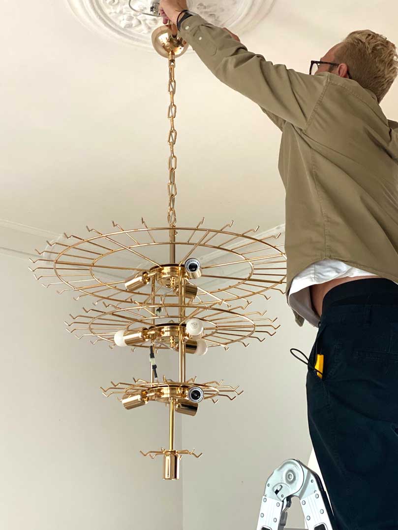 Murano Chandelier – 78 tubes – Opal - Joyfuzzy