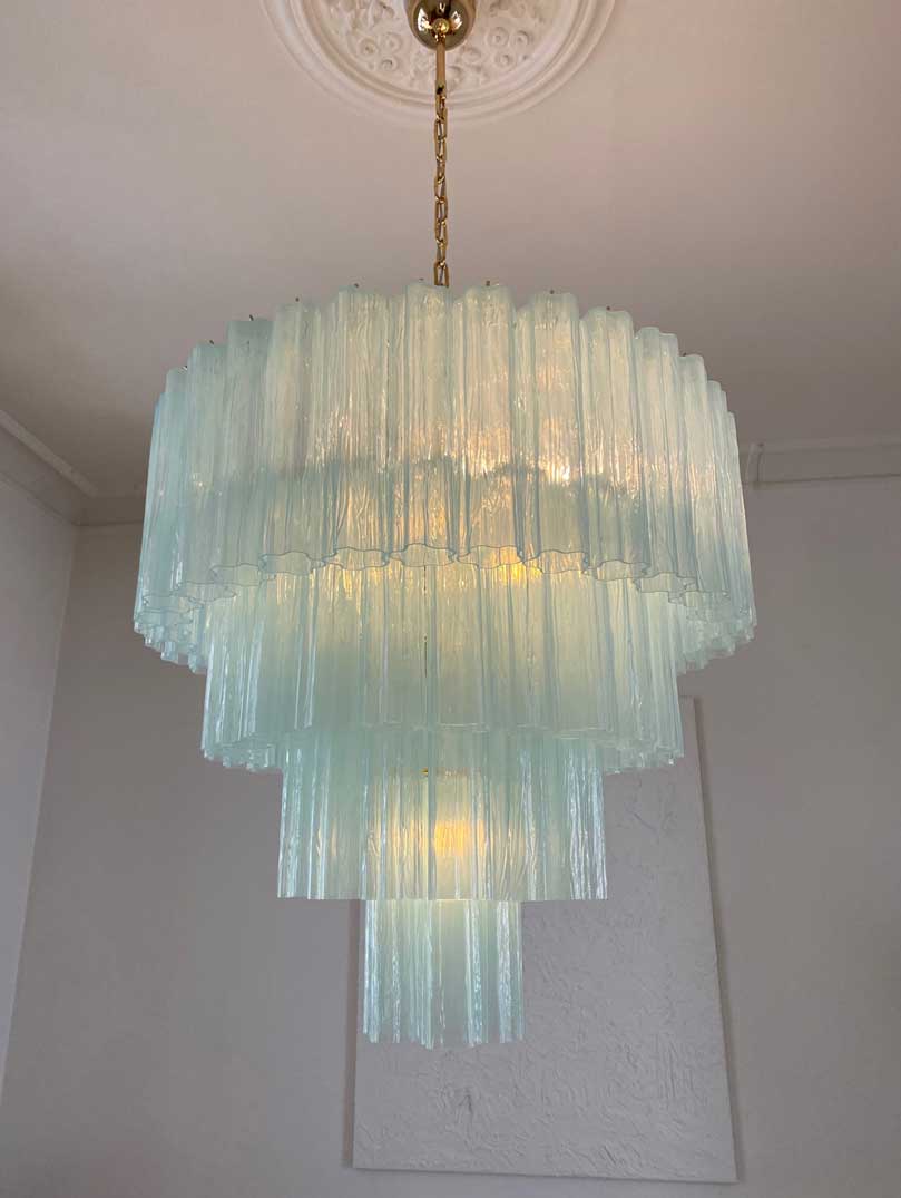 Murano Chandelier – 78 tubes – Opal - Joyfuzzy