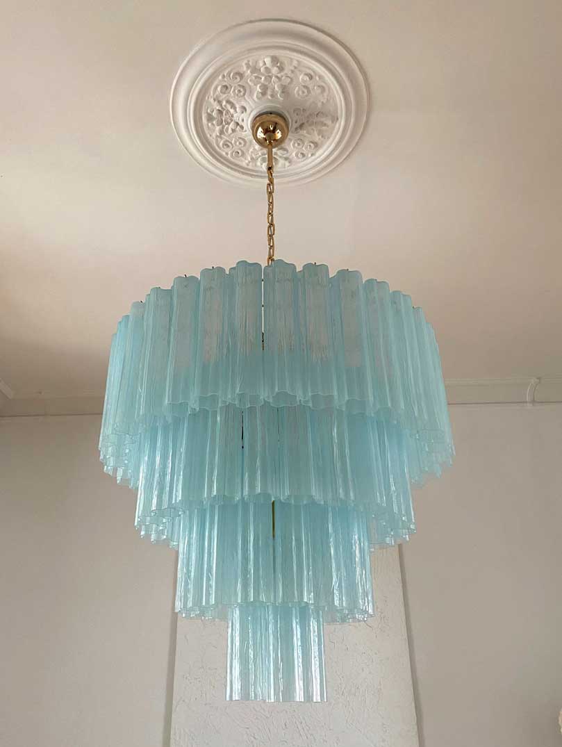 Murano Chandelier – 78 tubes – Opal - Joyfuzzy