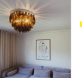 Murano Chandelier – Poliedri – 84 glasses – Dark smoked - Joyfuzzy