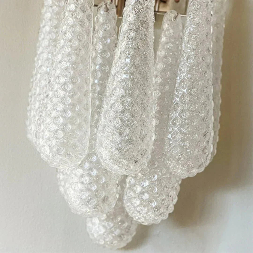 Murano Petals White Wall Light 13.4" - Dia 13.4″(34cm) x H 17.7″(45cm) Set Of 2WhiteJoyfuzzy