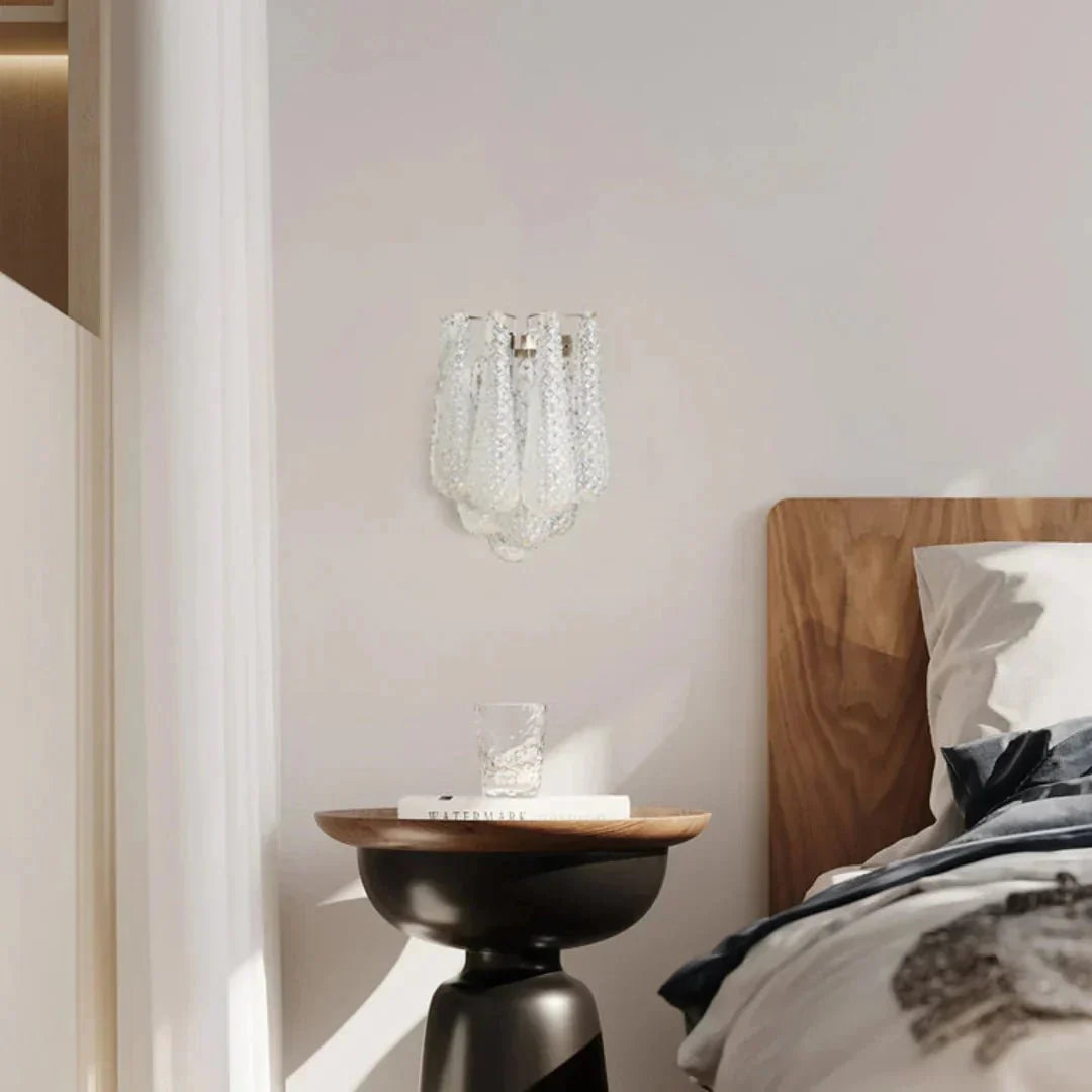 Murano Petals White Wall Light 13.4" - Dia 13.4″(34cm) x H 17.7″(45cm)WhiteJoyfuzzy