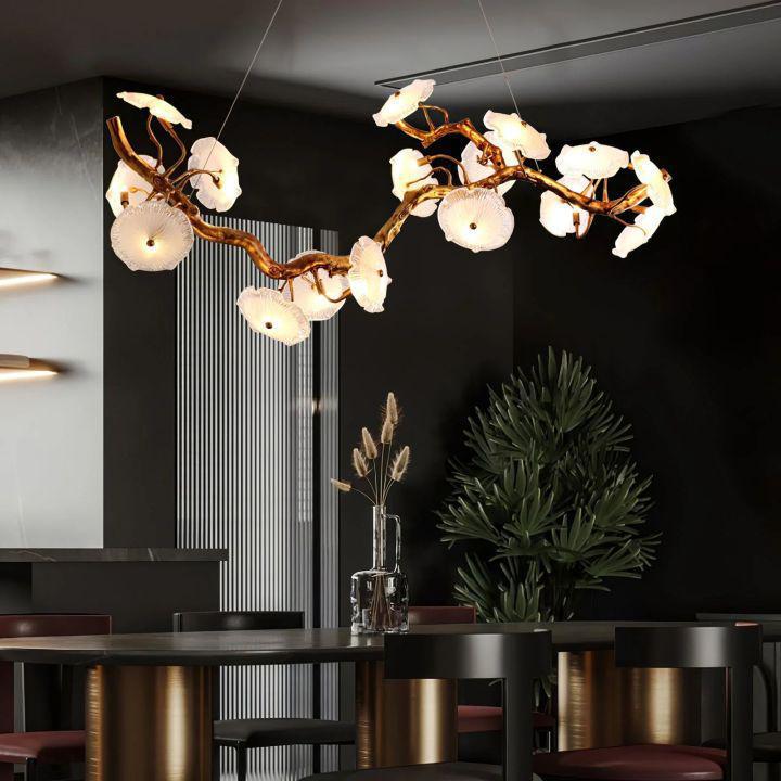 Nenufar Blooming Chandelier - L 49.2″(125cm) x W 13.8″(35cm) x H 25.6″(65cm)Joyfuzzy