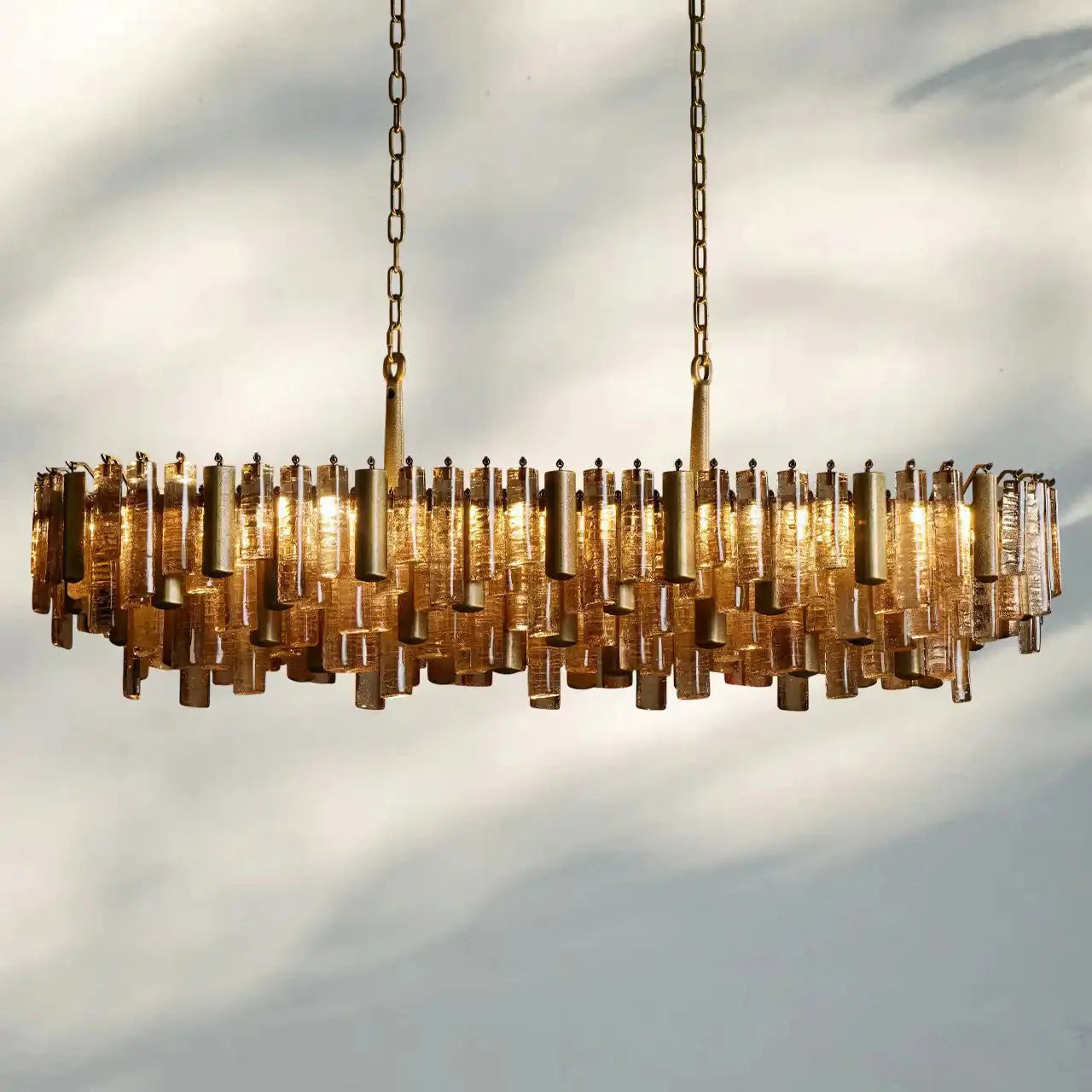 Neve Linear Chandelier - BrassJoyfuzzy