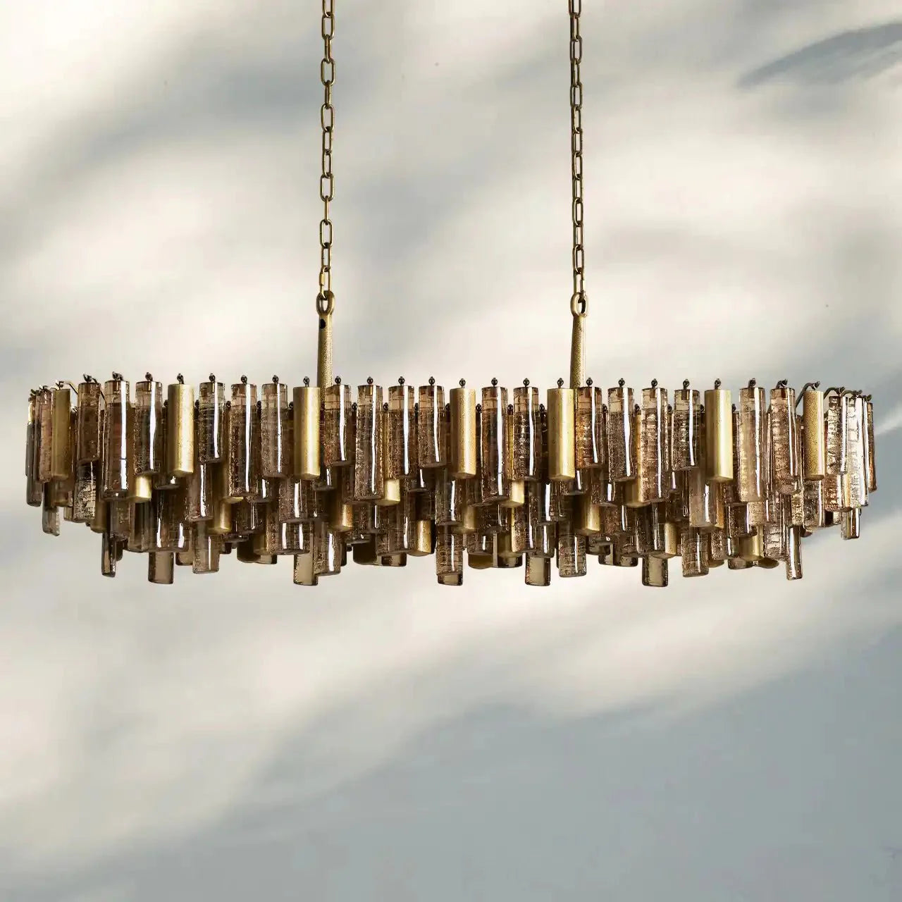 Neve Linear Chandelier - BrassJoyfuzzy