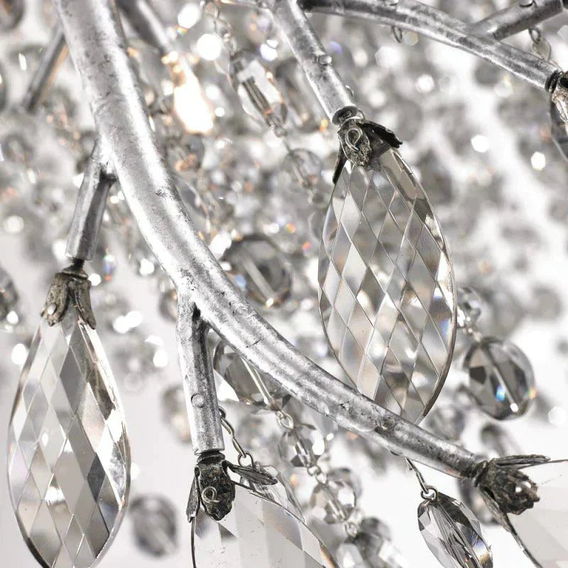 New Luxury Branch Crystal Pendant Chandelier Designer Creative Art Dining Room/Living Room Light Fixture - L26.8"*W29.52"*H14.2"GoldWarm LightJoyfuzzy