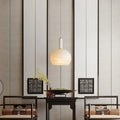 Nina Modern Alabaster Pendant Light, Alabaster Pendant Lamp Besides Bed - AJoyfuzzy