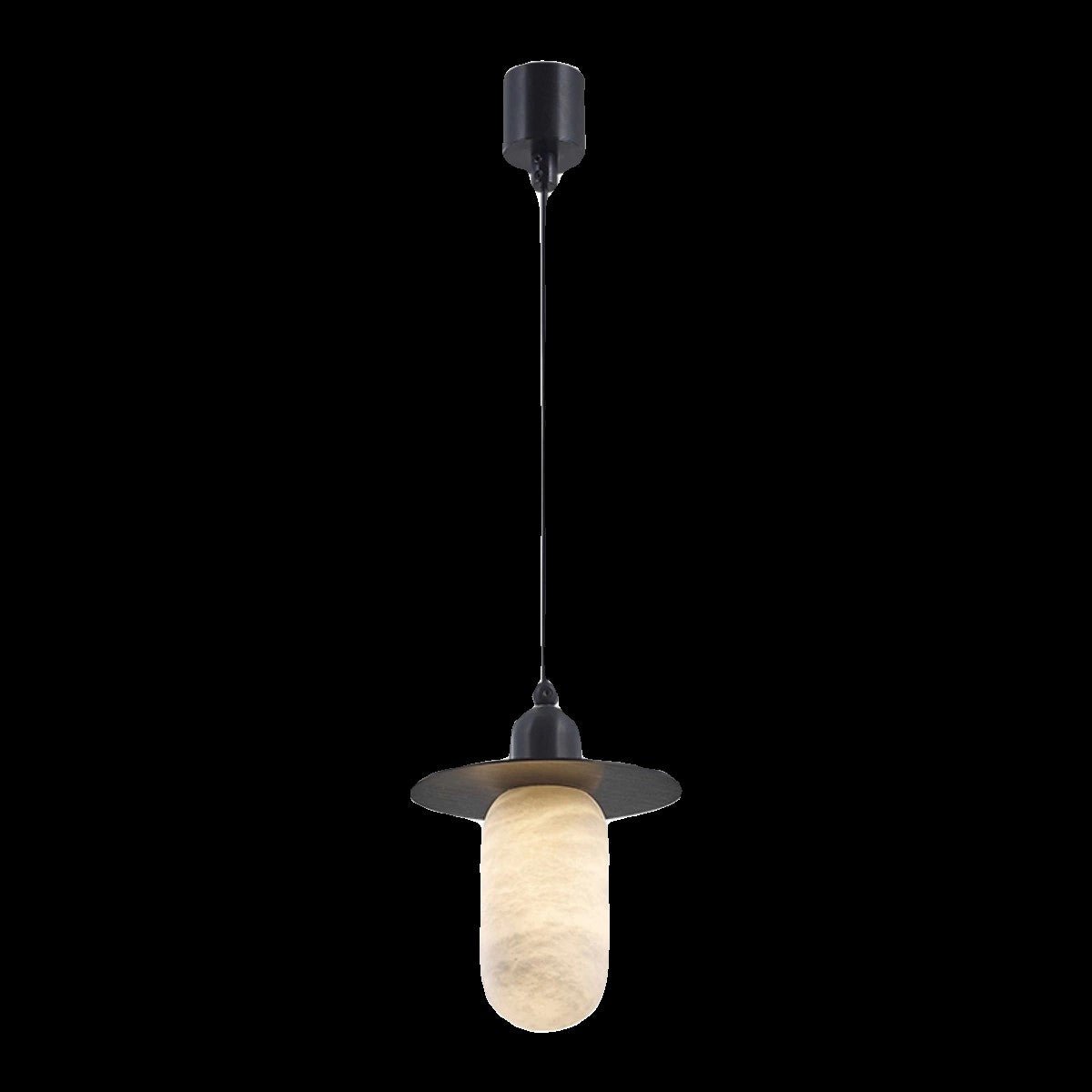 Nordic Alabaster and Brass Minimalist Pendant Light - Style EJoyfuzzy
