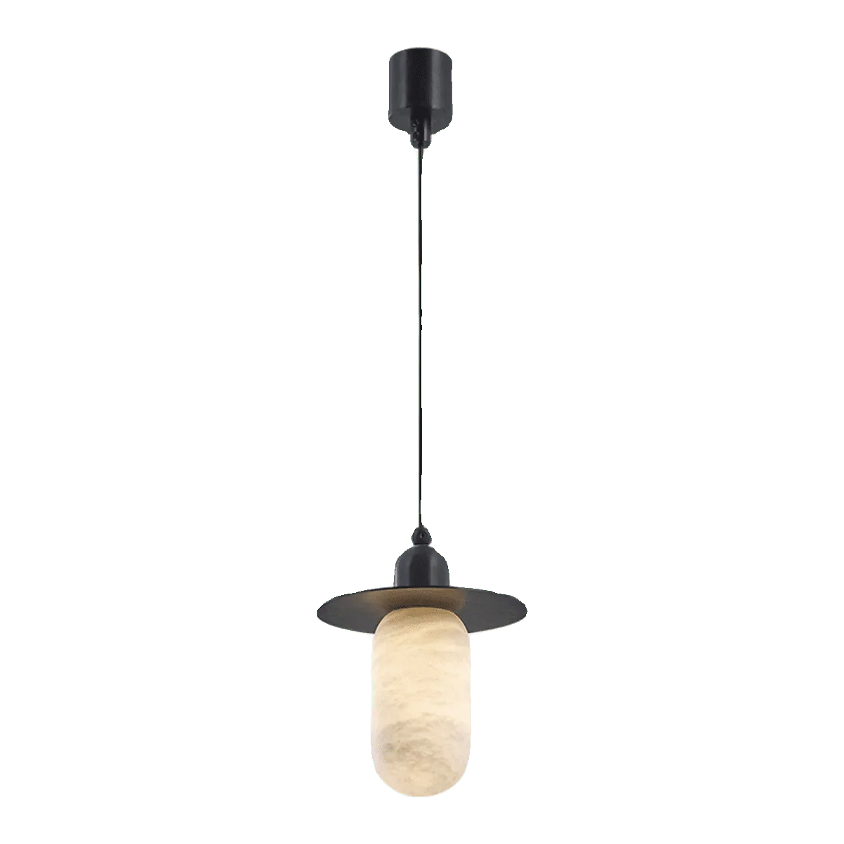 Nordic Alabaster and Brass Minimalist Pendant Light - Style AJoyfuzzy