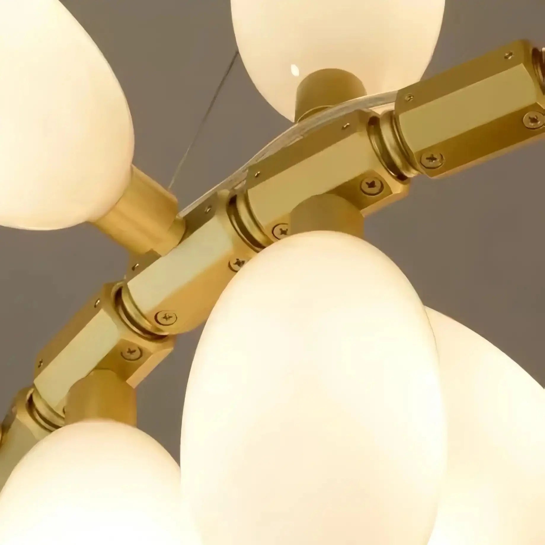 Nordic Art Long Magnolia alba Glass Ceiling Chandelier for Staircase/Hallway/Entryway Light Fixture - Linear/L43.3"*W16.54"Warm LightJoyfuzzy