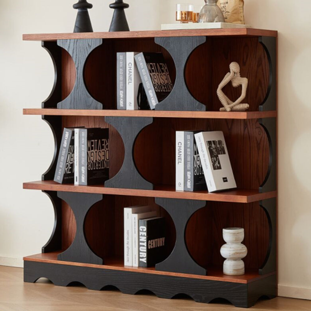 Open Bookshelf & Etagere Bookcase - Mid Century Modern Bookcase for Elegant Storage