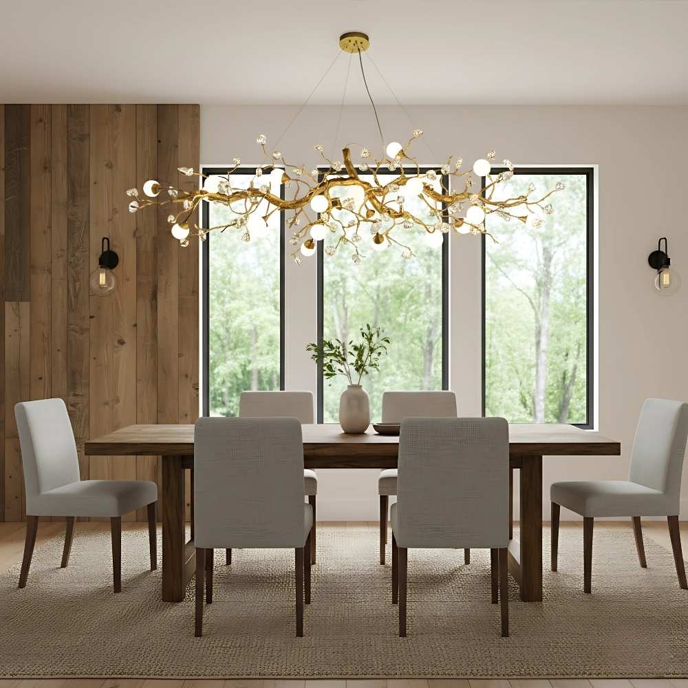 Orgi Statement Linear Branch Chandelier - Gold47.24"(120cm)Warm white 3000KJoyfuzzy