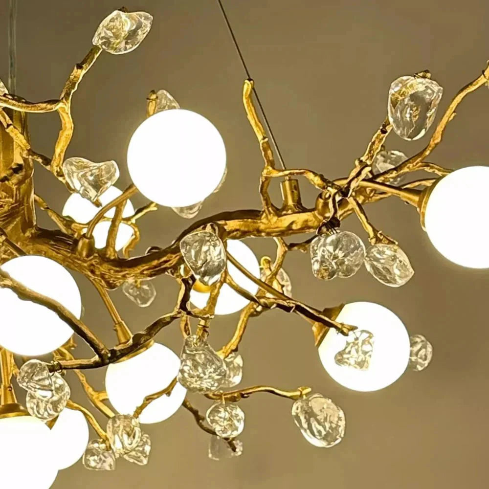 Orgi Statement Linear Branch Chandelier - Gold47.24"(120cm)Warm white 3000KJoyfuzzy